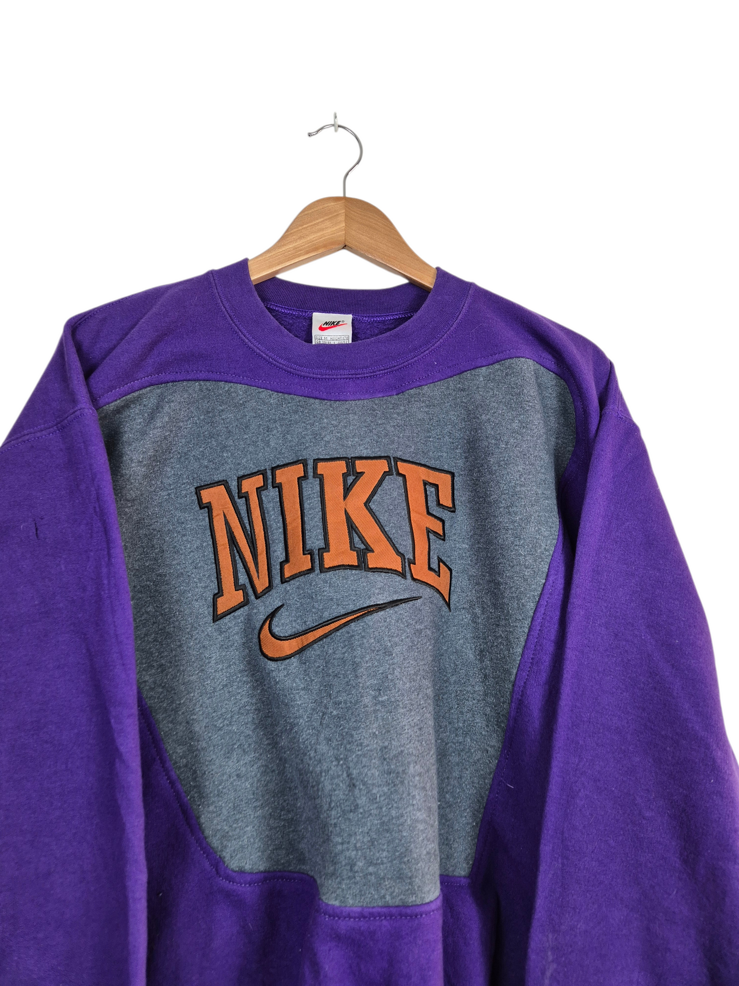 Nike 90s spell out sweater maat M