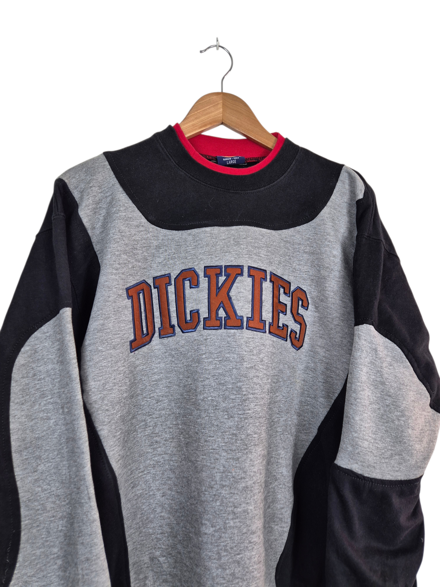 Dickies spell out double collar sweater maat L