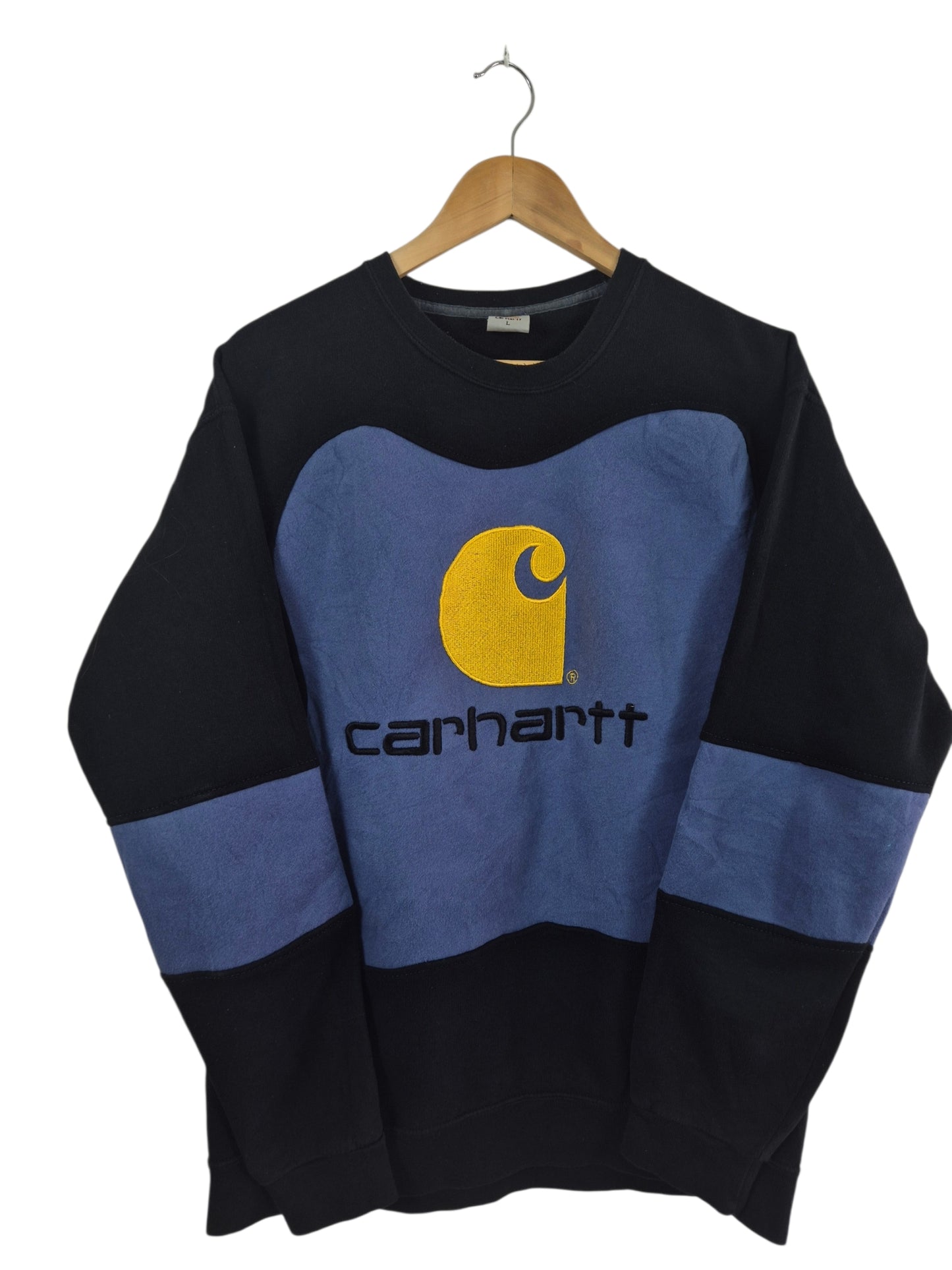 Carhartt Big logo rework sweater maat L