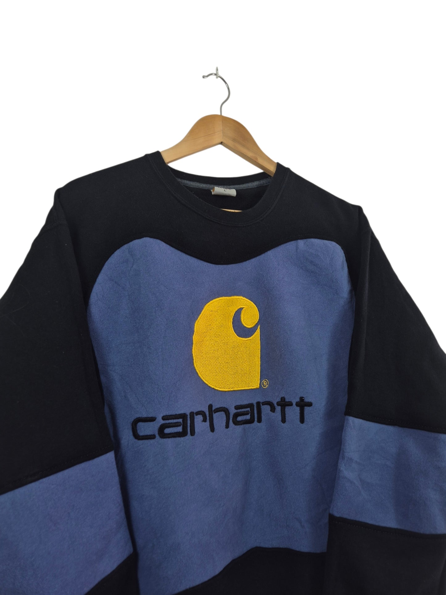 Carhartt Big logo rework sweater maat L