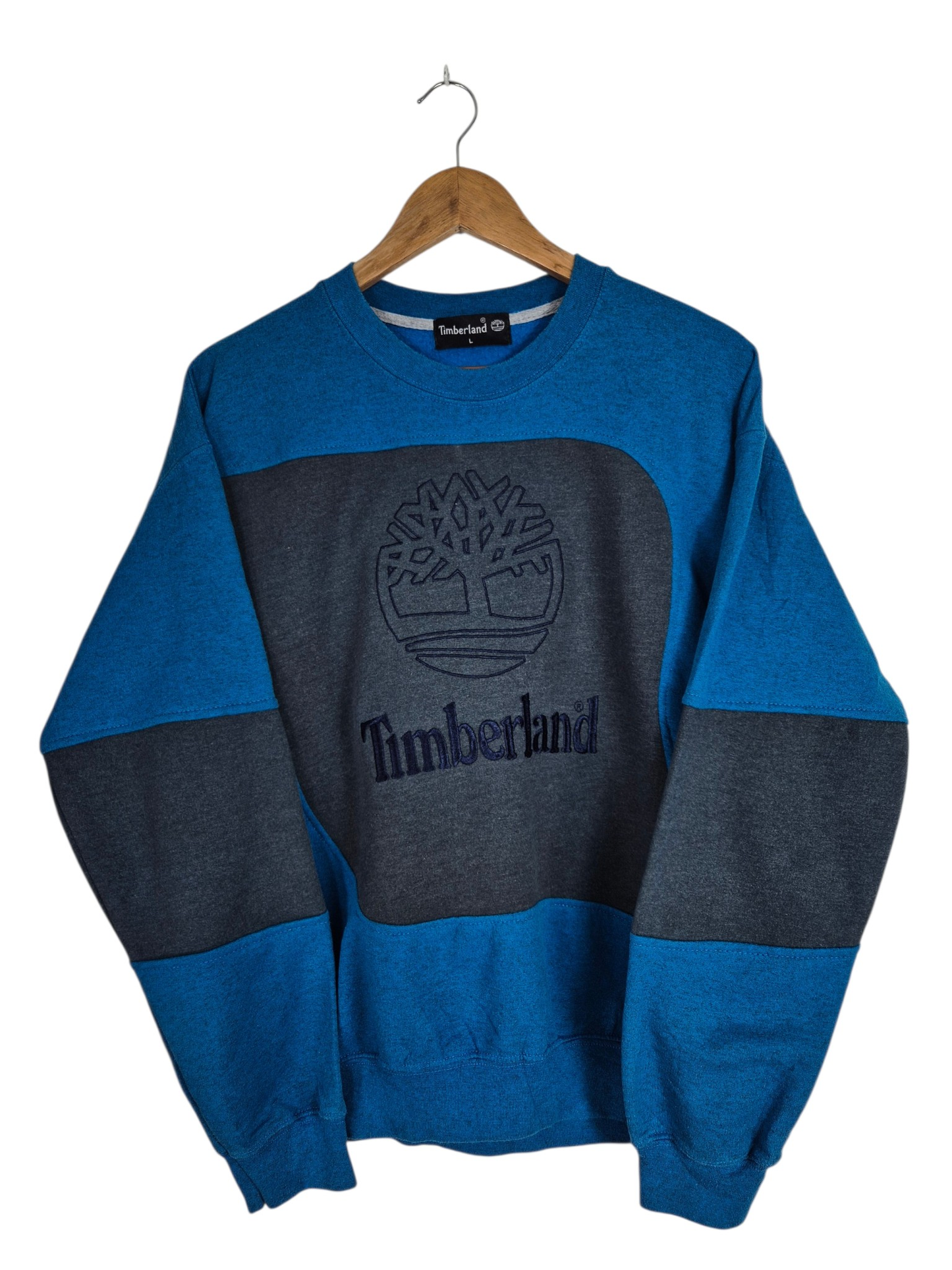 Timberland logo sweater L blauw heren
