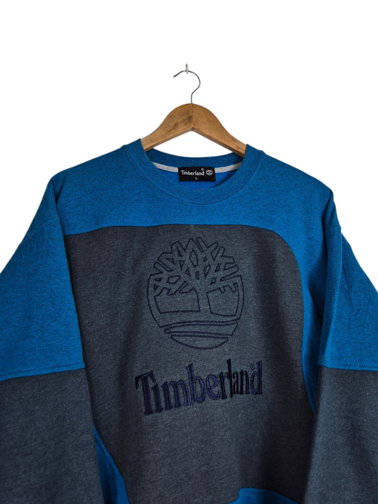 Timberland logo sweater L blauw heren