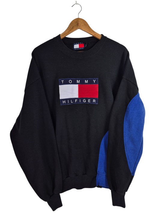 Tommy Hilfiger front logo sweater XL zwart heren