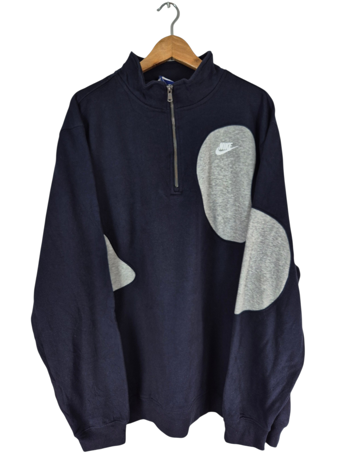 Nike Quarter Zip Rework Sweatshirt Heren | Blauw | Maat XL