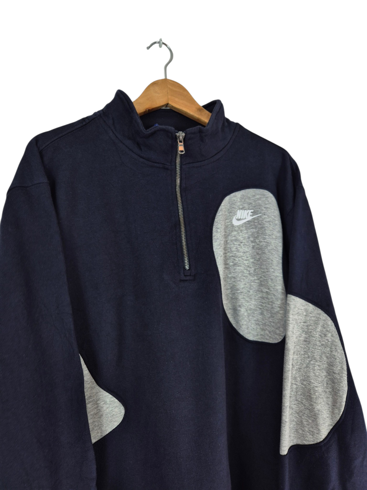 Nike Quarter Zip Rework Sweatshirt Heren | Blauw | Maat XL