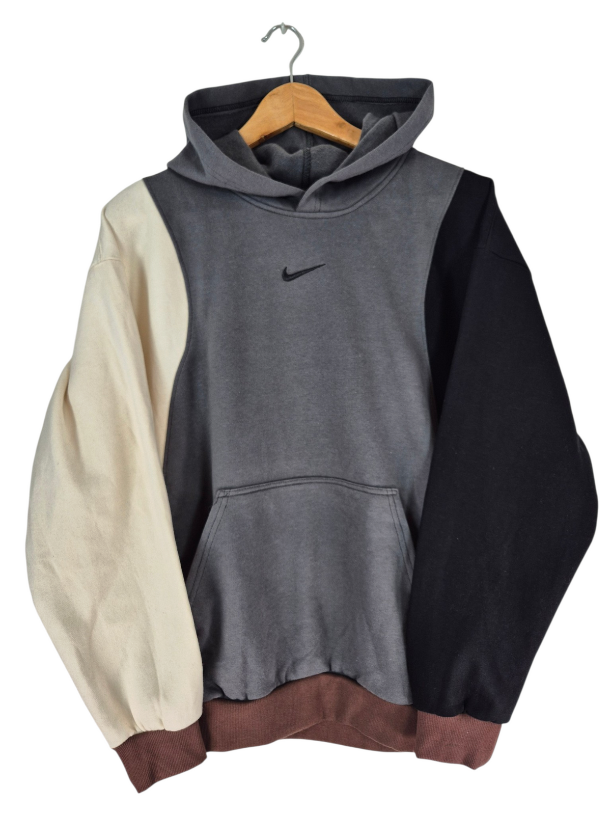 Nike Center Swoosh Rework Hoodie Heren | Grijs | Maat M