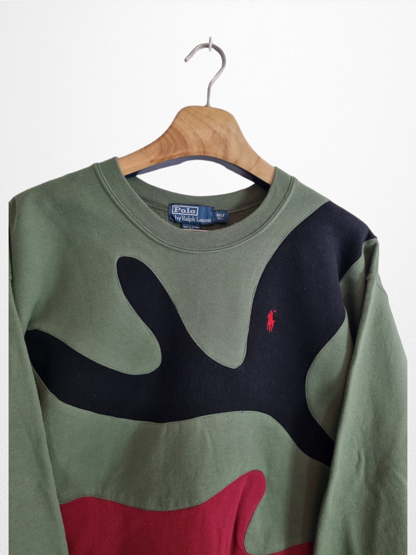 Ralph Lauren reworked chest logo sweater M
