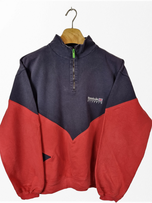 Reebok quarter zip sweater maat M