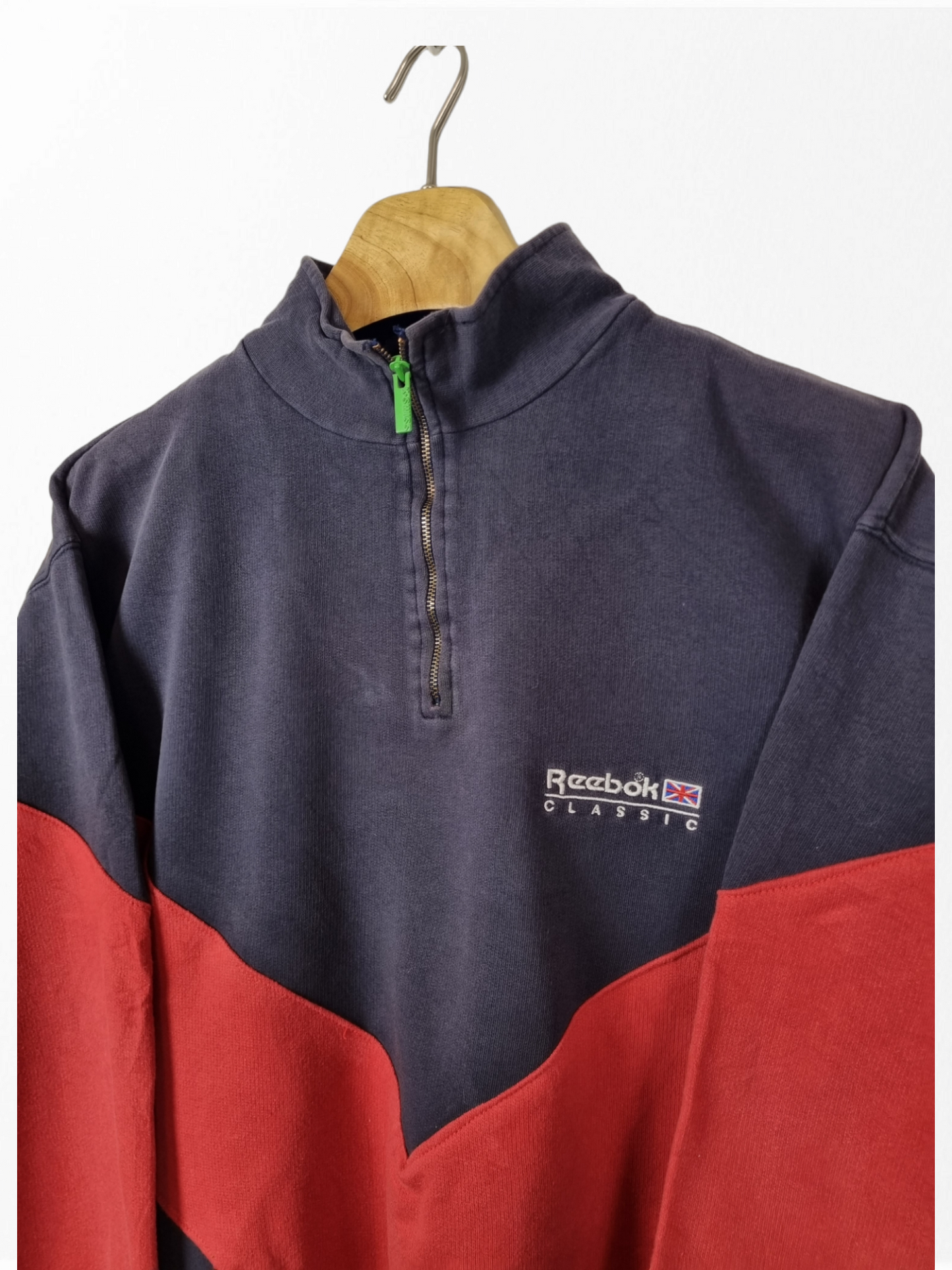 Reebok quarter zip sweater maat M