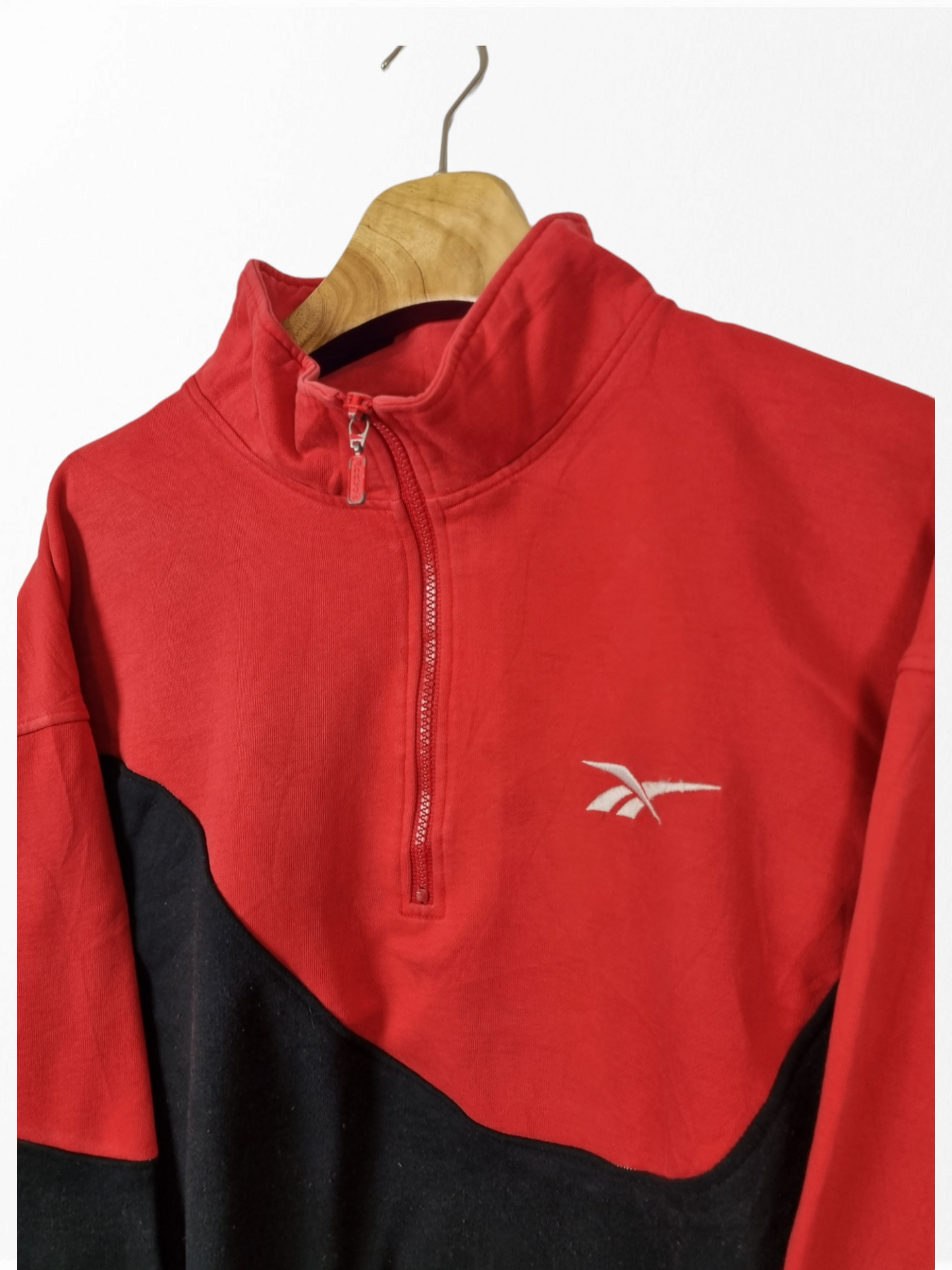 Reebok quarter zip sweater maat M