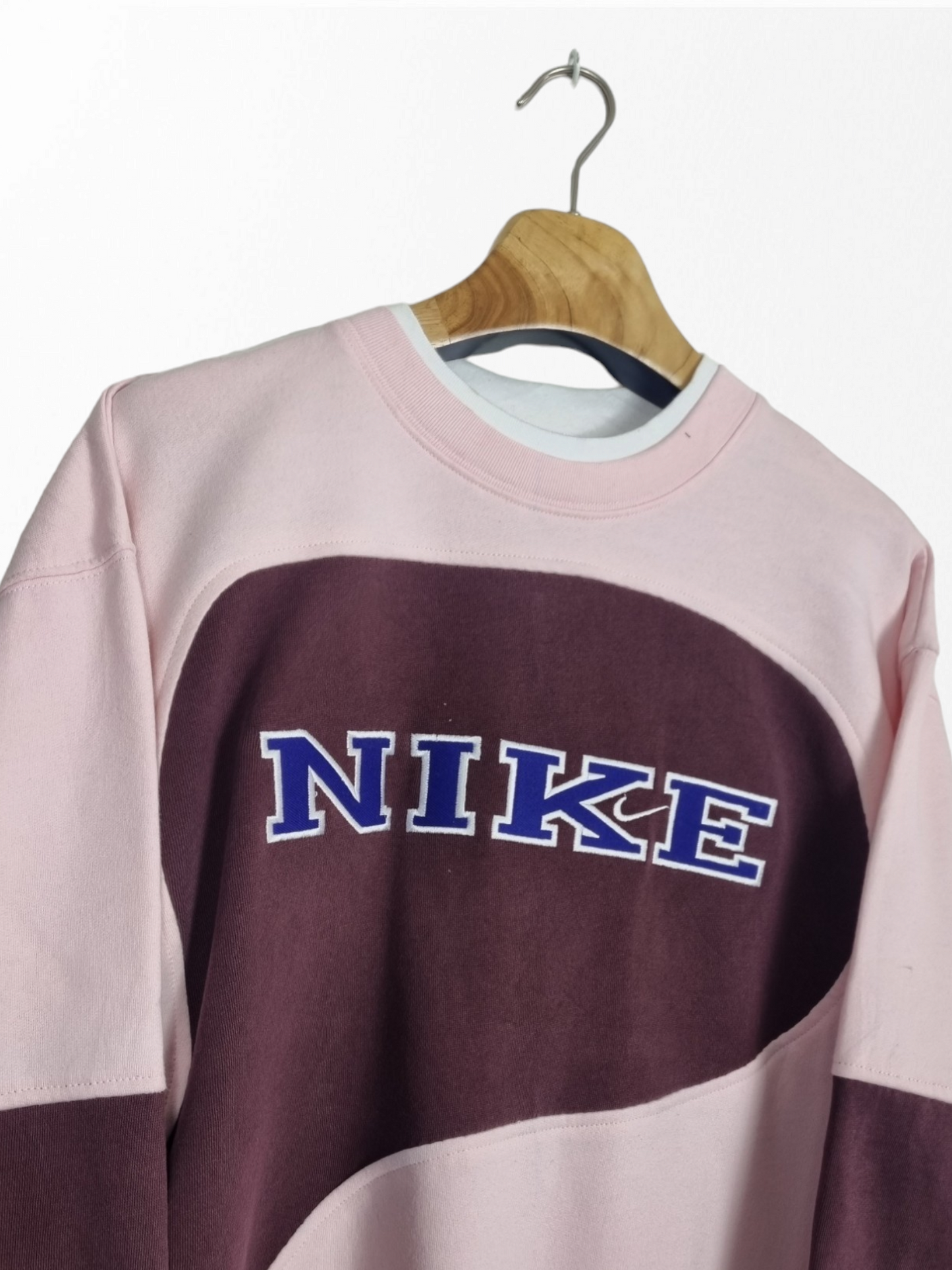 Nike 90s double collar sweatshirt maat L