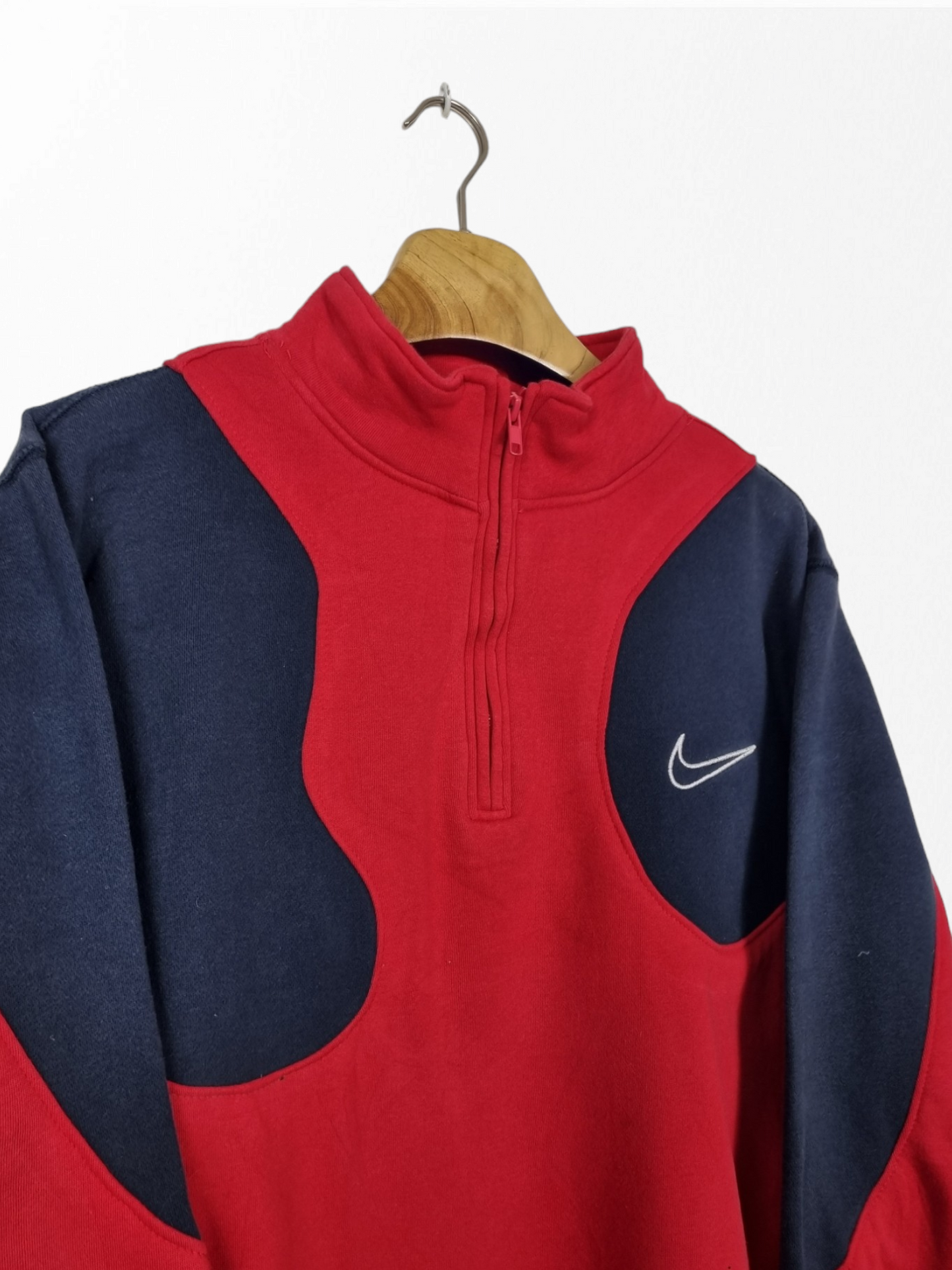 Nike quarter zip swoosh sweater maat  L