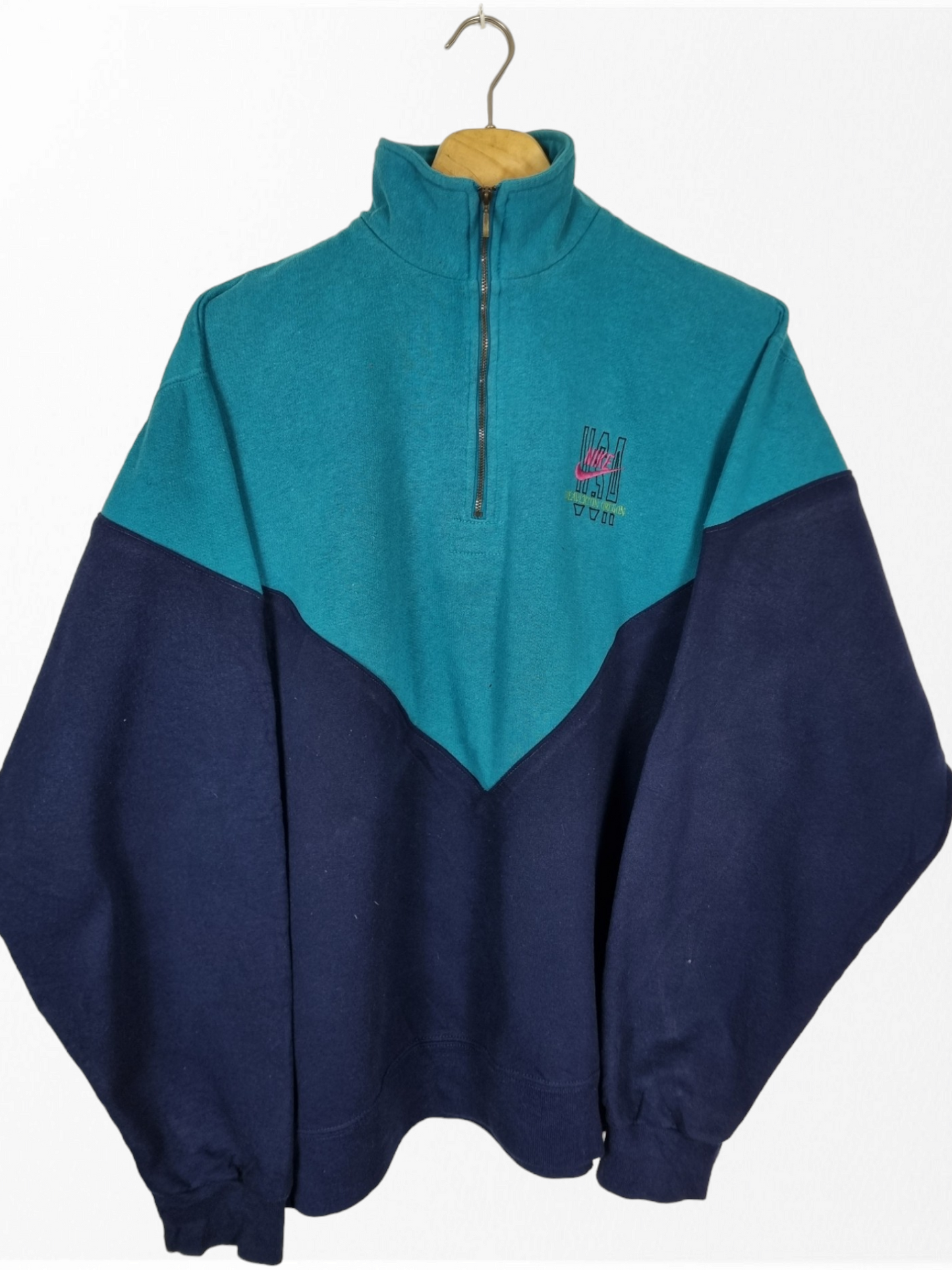 Nike 90s USA quarter zip sweater maat L