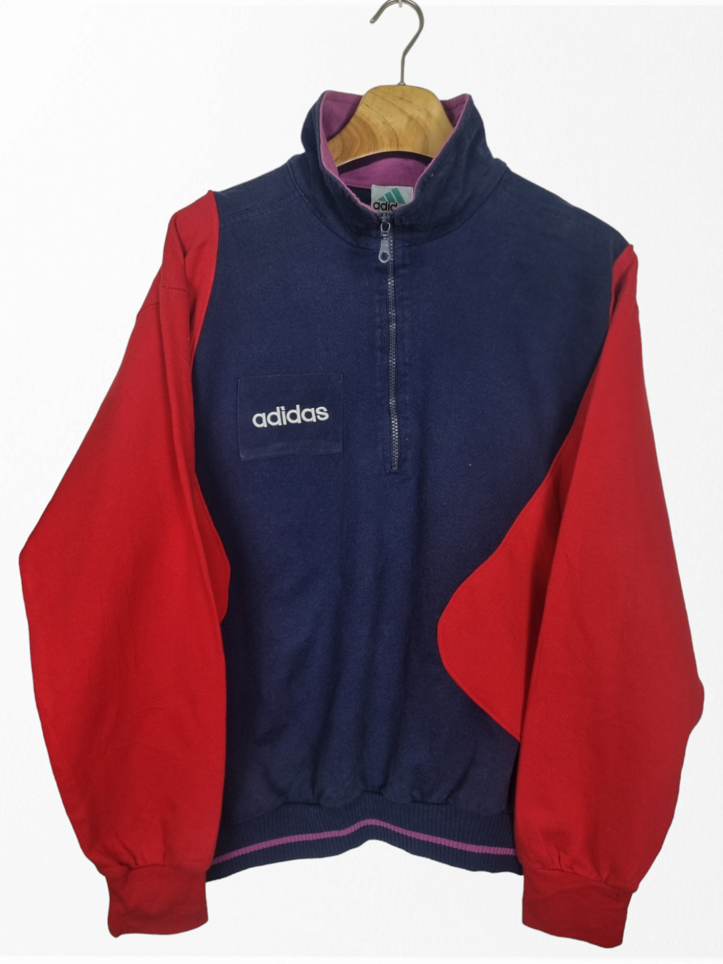 Adidas 80s quarter zip sweater maat L