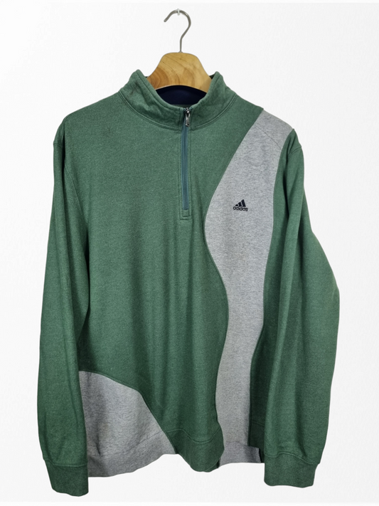 Adidas quarter zip sweater maat L