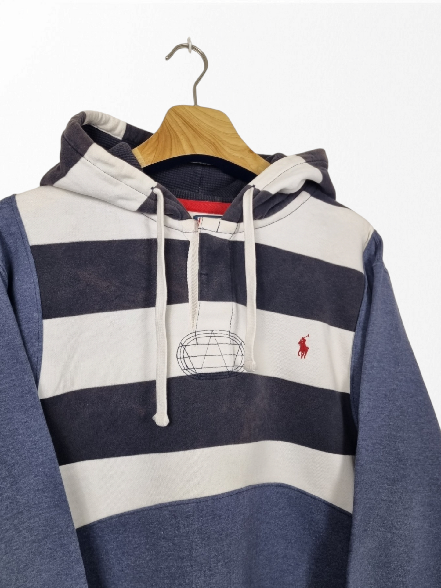 Ralph Lauren striped hoodie maat M