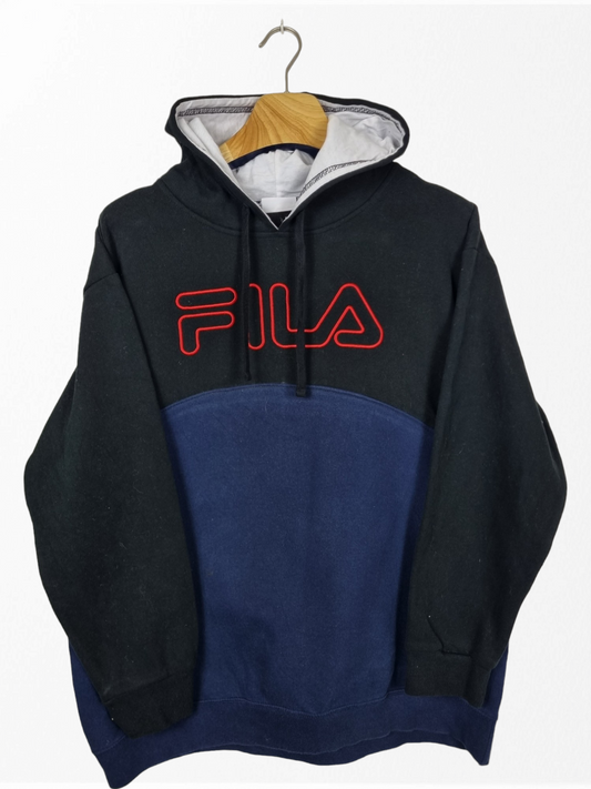 Fila embroidered text sweater maat M