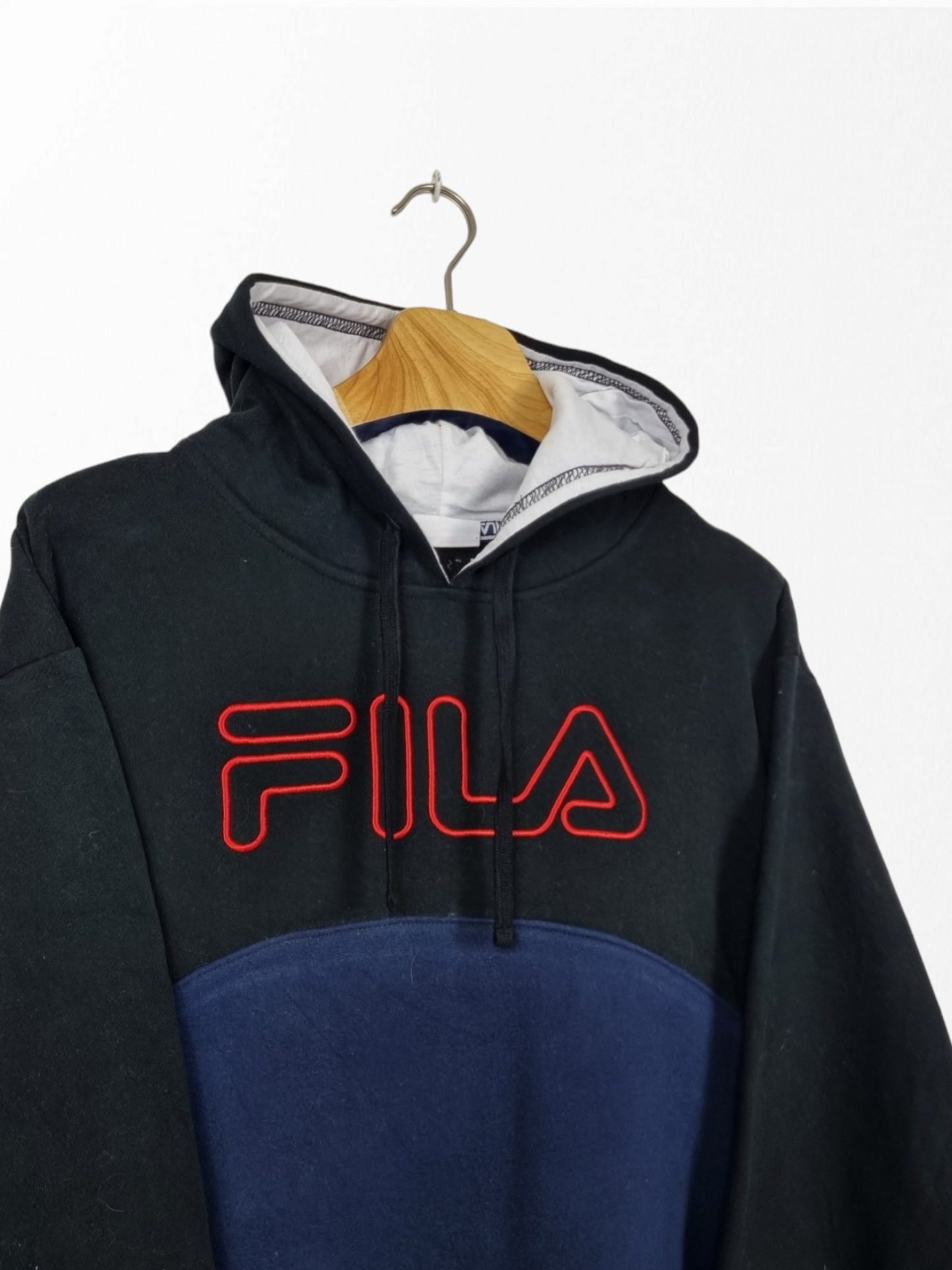 Fila embroidered text sweater maat M