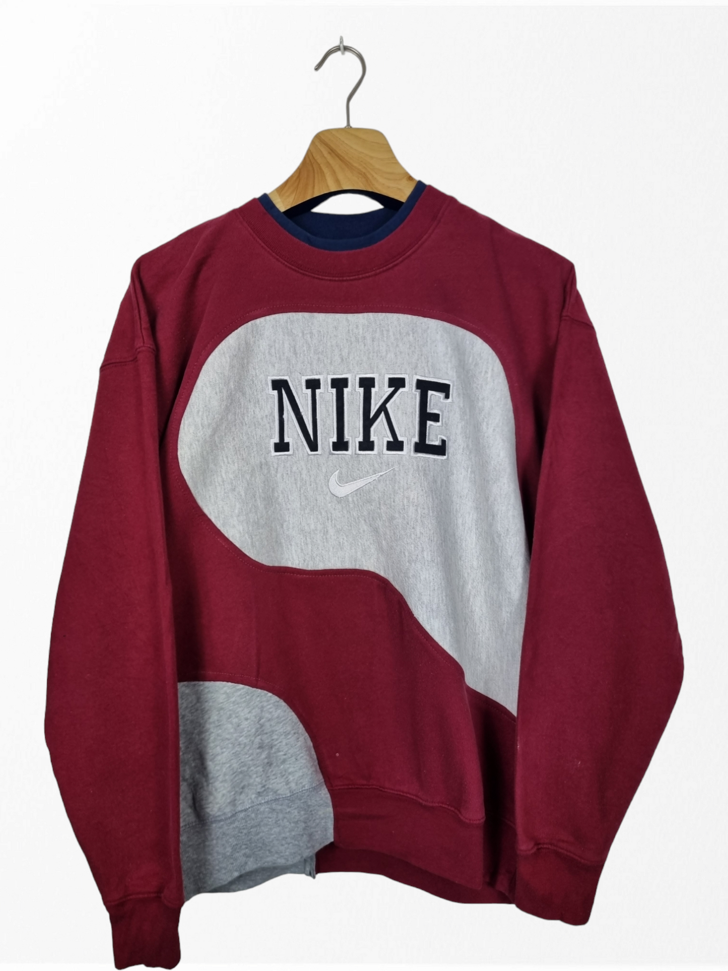 Nike 90s double collar sweater maat M
