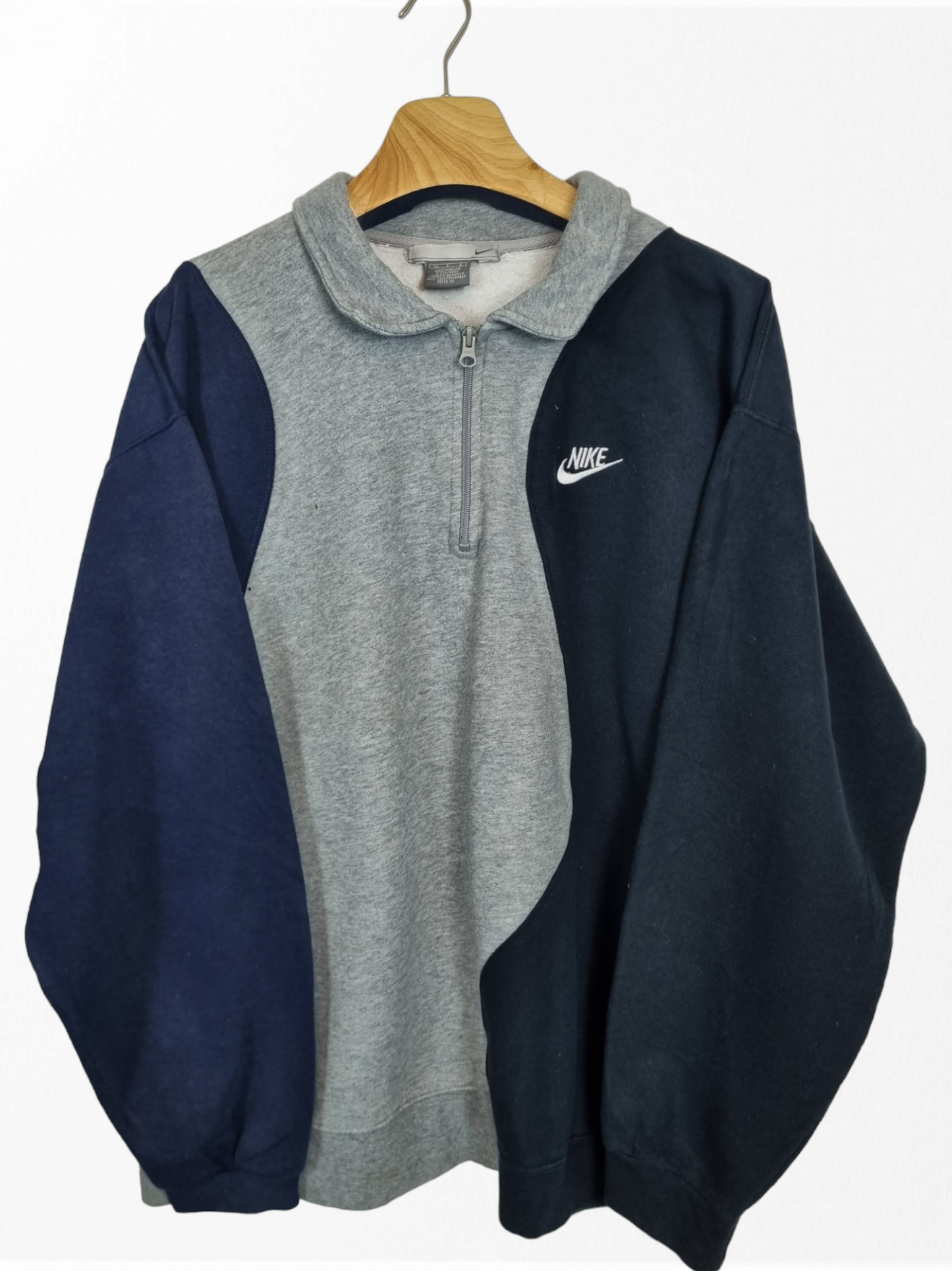 Nike chest logo met polokraag sweater maat L