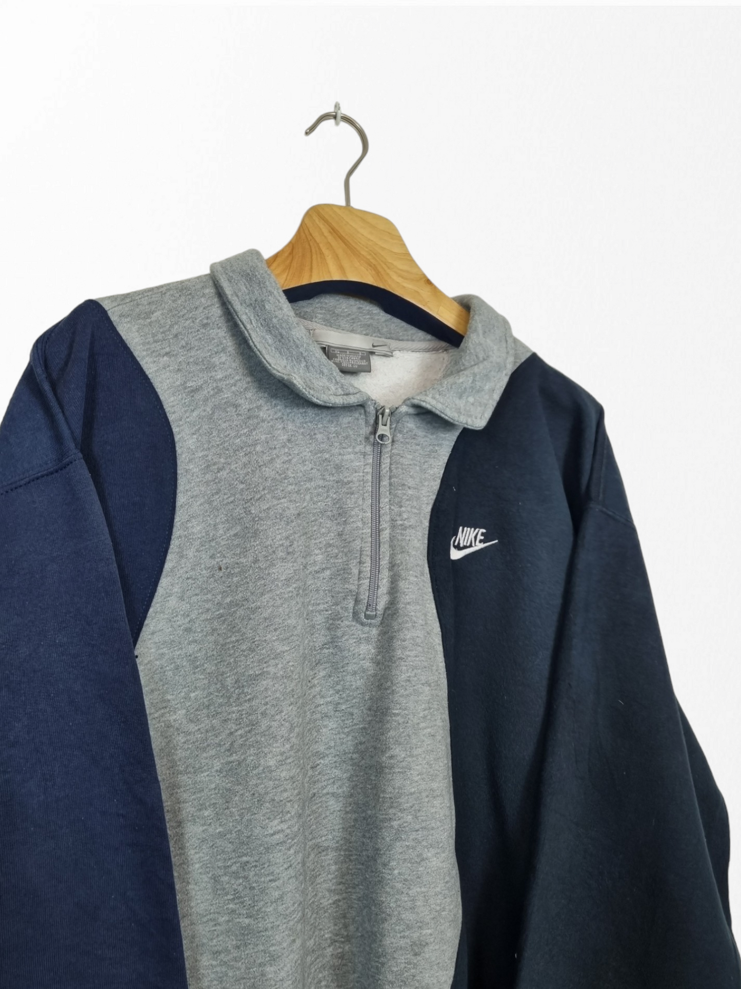 Nike chest logo met polokraag sweater maat L