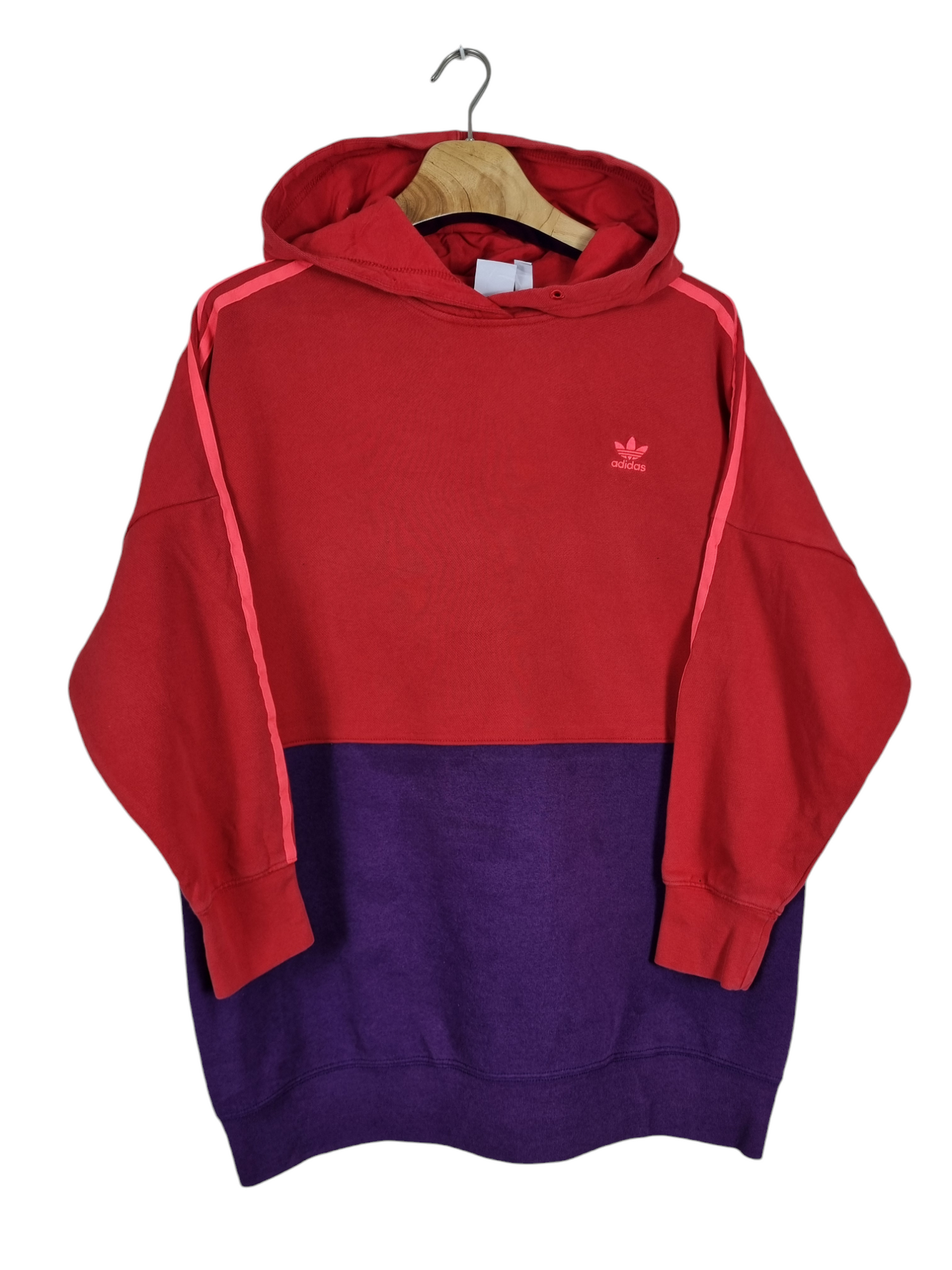 Adidas long hoodie dress maat L