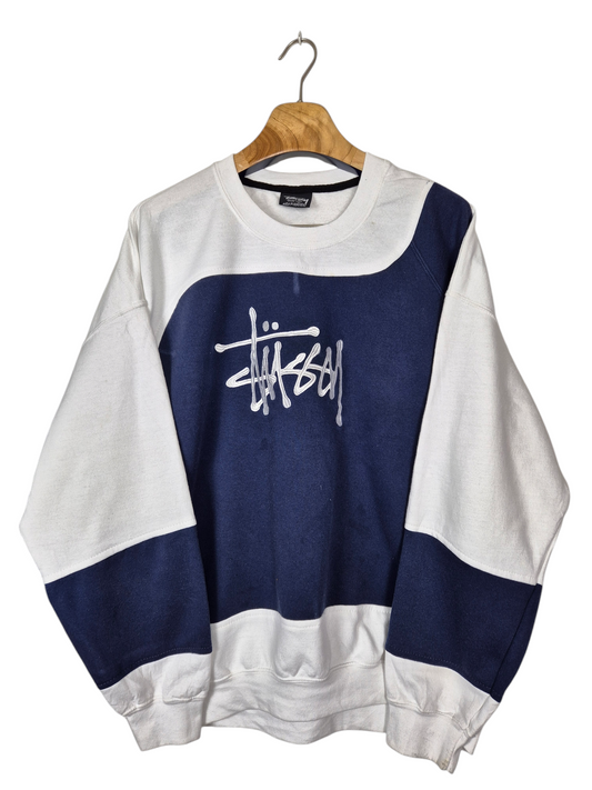 Stussy embroidered sweater maat XL