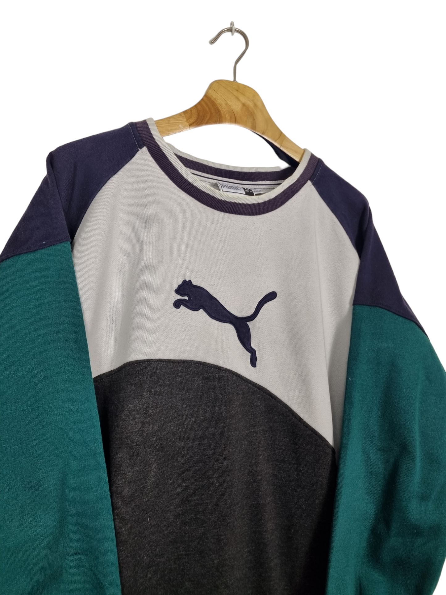 Puma 90s front logo sweater maat L