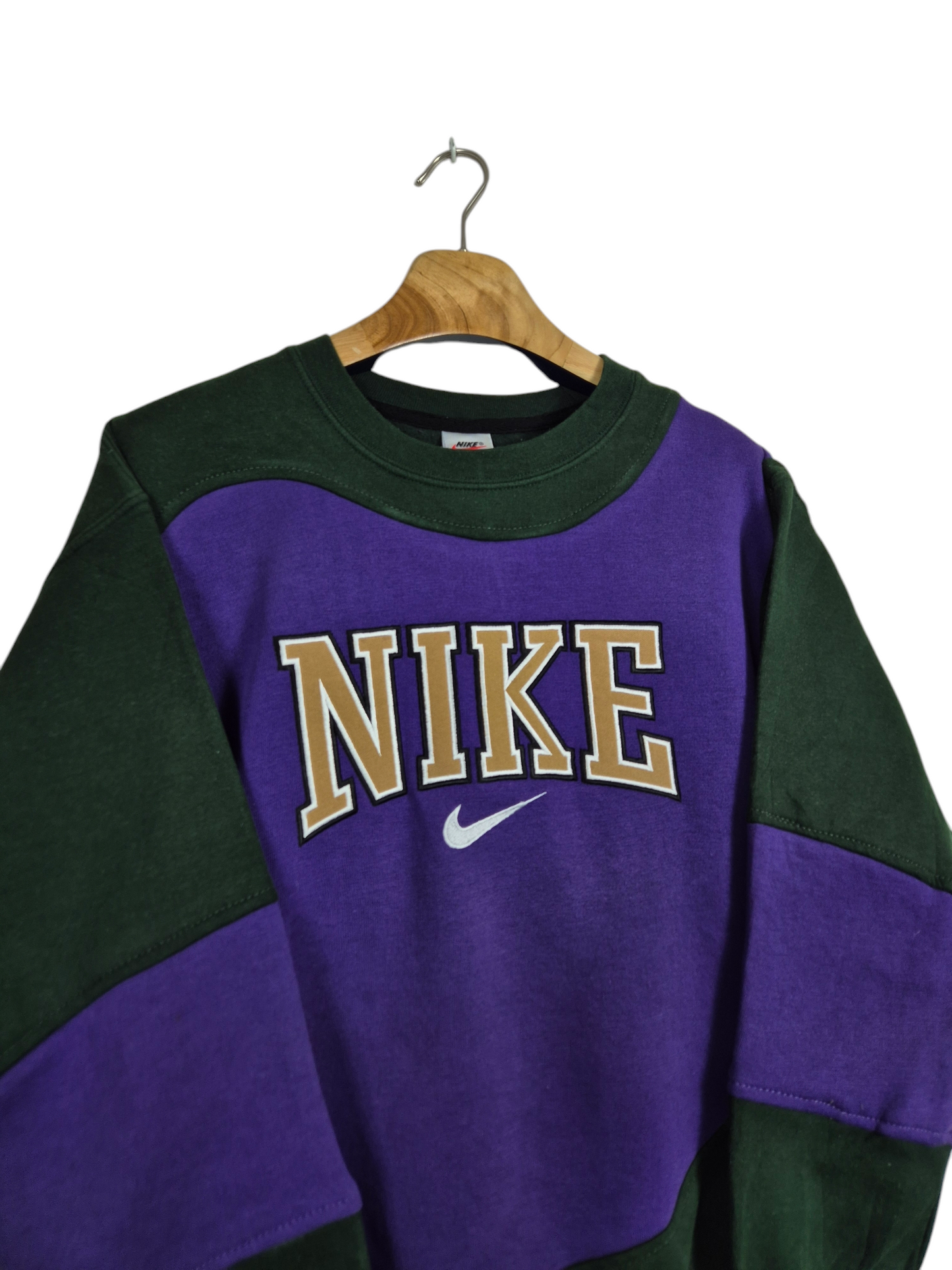 Nike 90s spell out sweater maat M