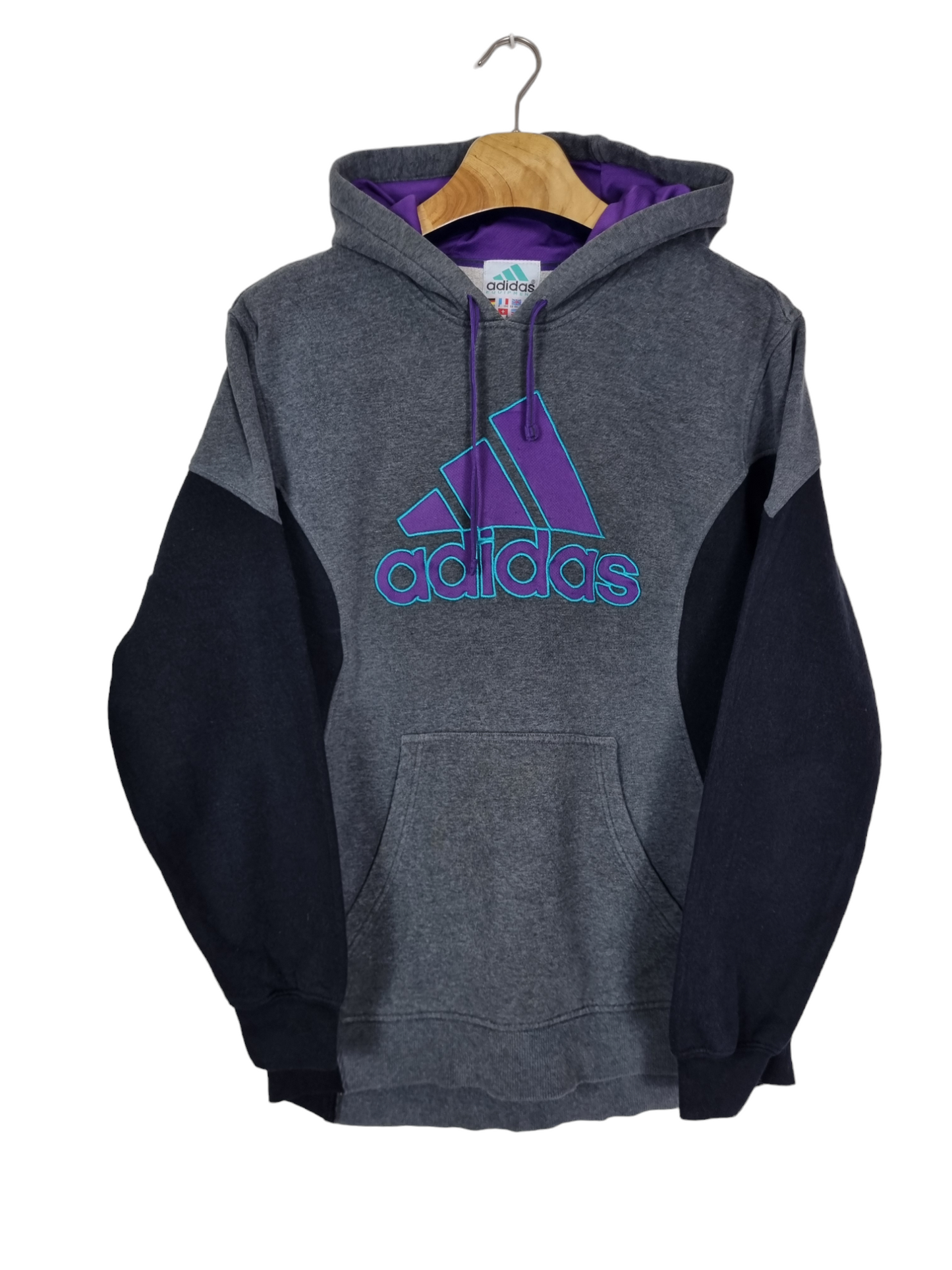 Adidas front logo hoodie maat S