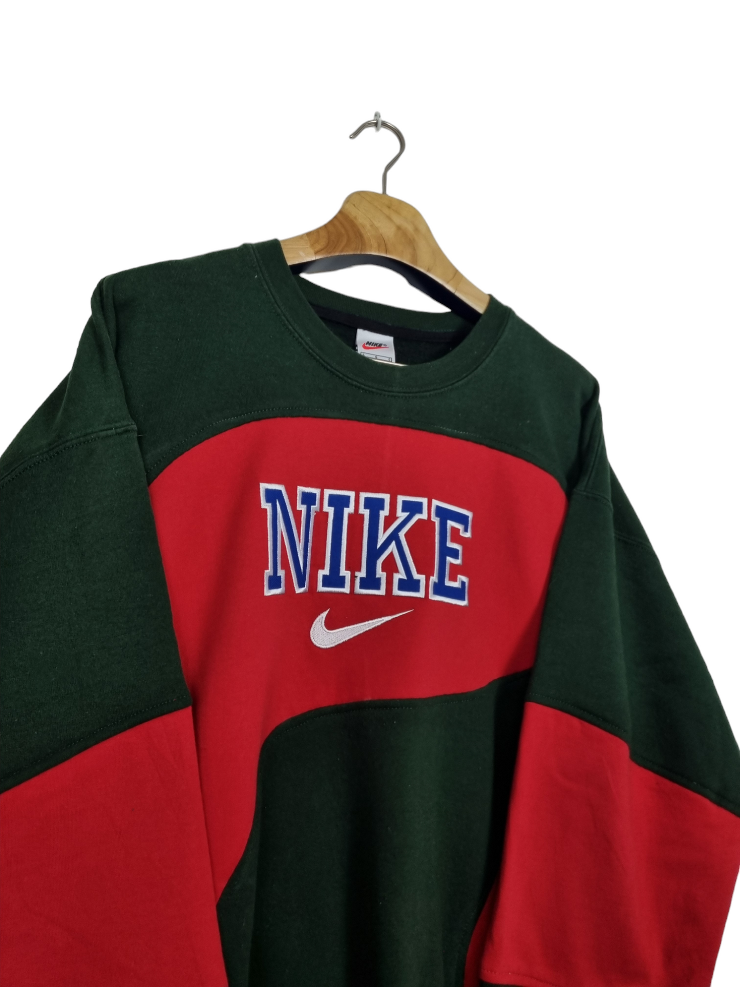 Nike 90s spell out sweater maat M