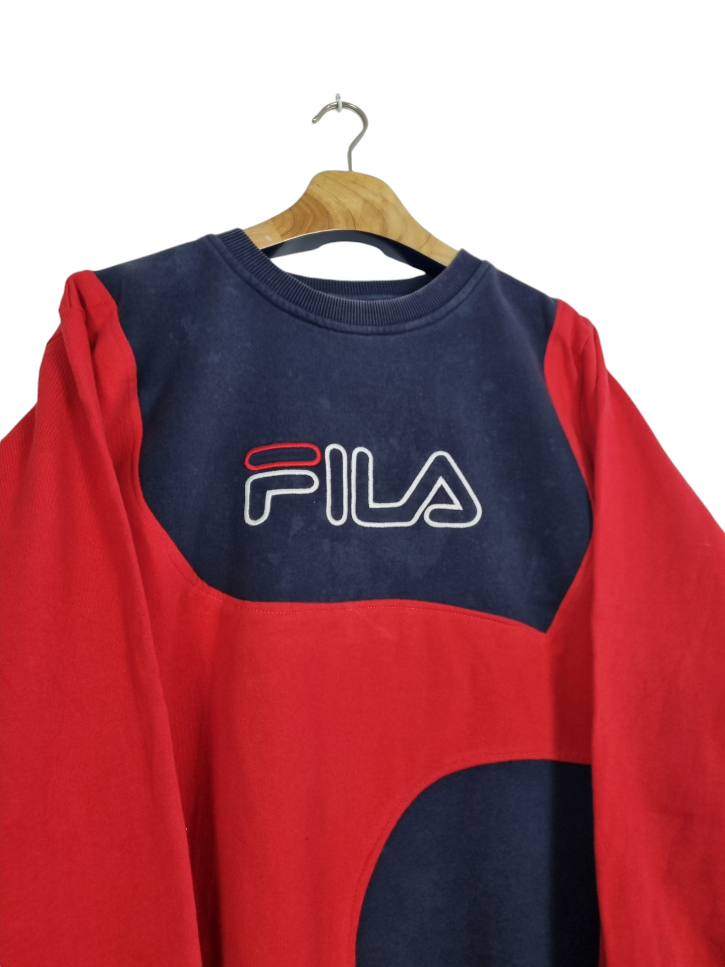 FILA embroidered text sweater maat M