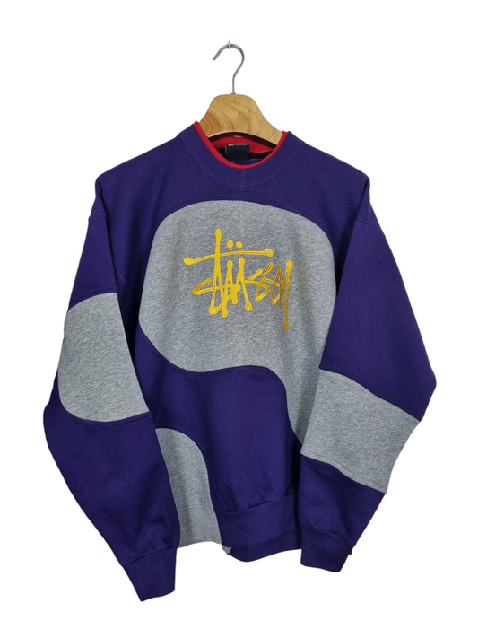 Stussy double collar sweater maat M