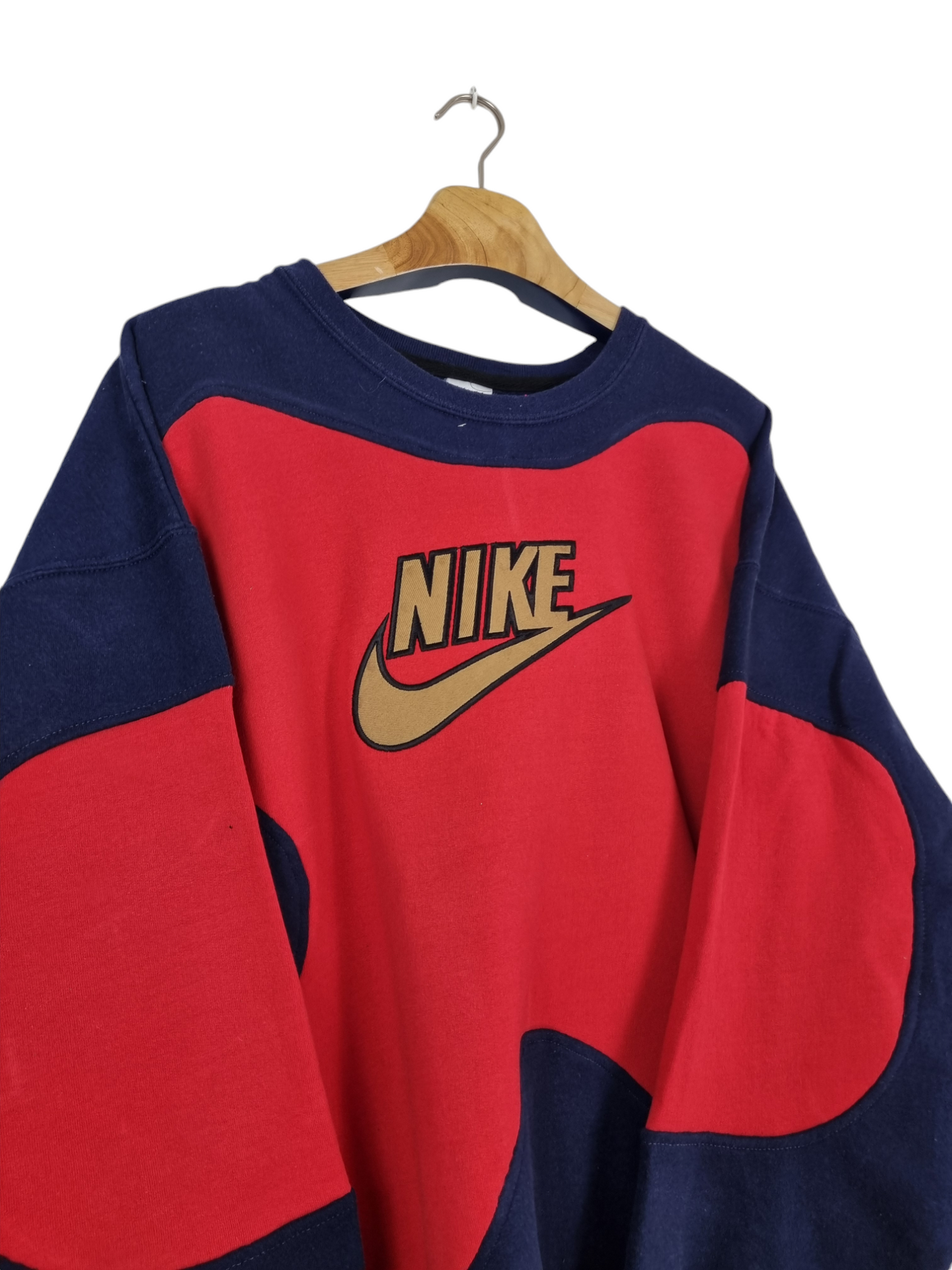 Nike 90s front logo sweater maat XXL