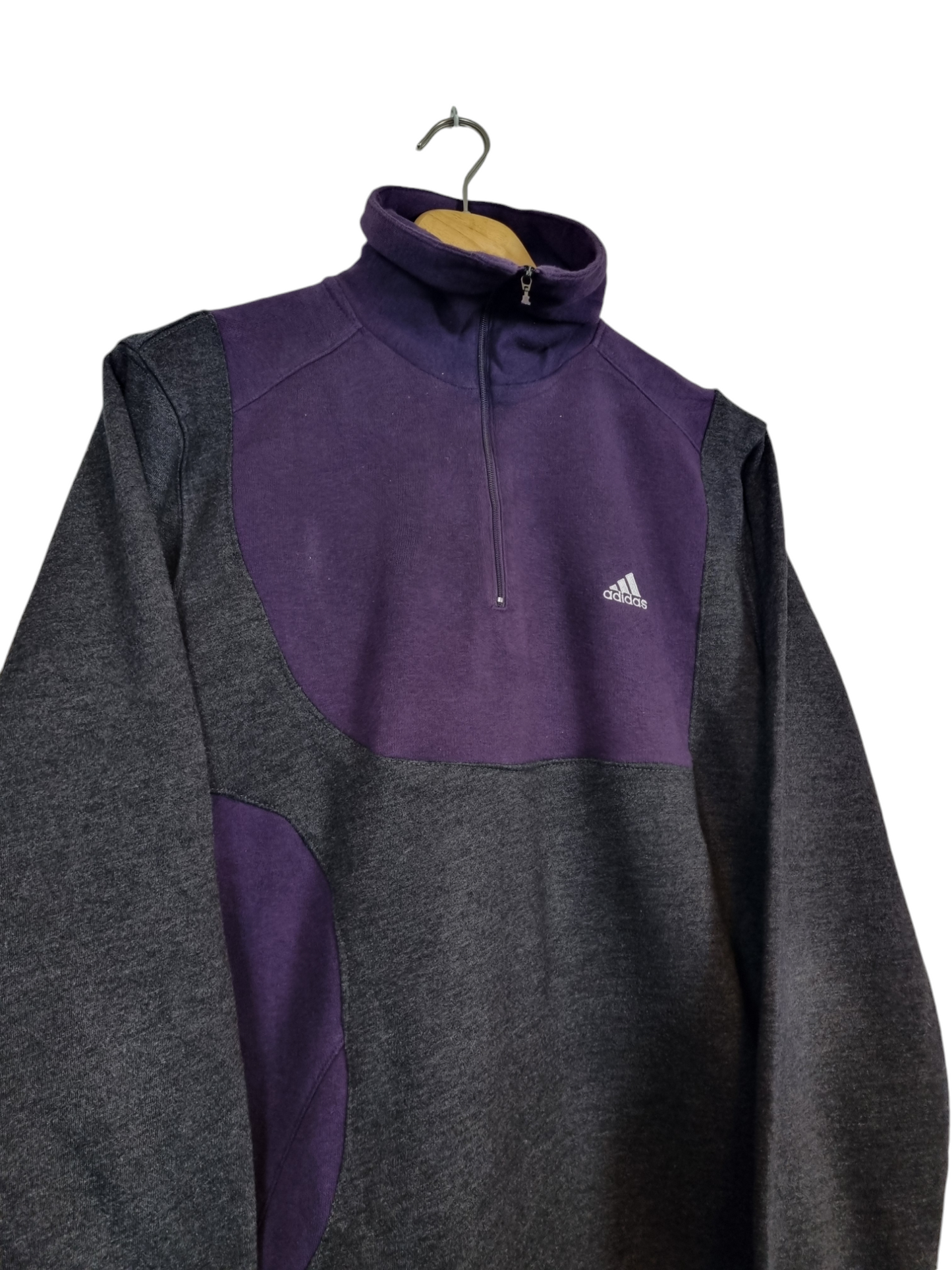 Adidas quarter zip sweater maat M