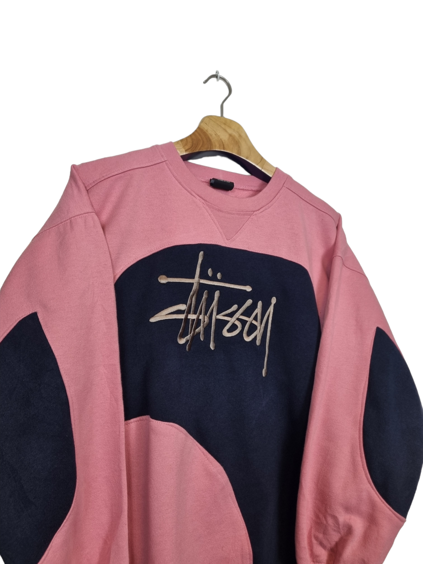 Stussy embroidered text sweater M