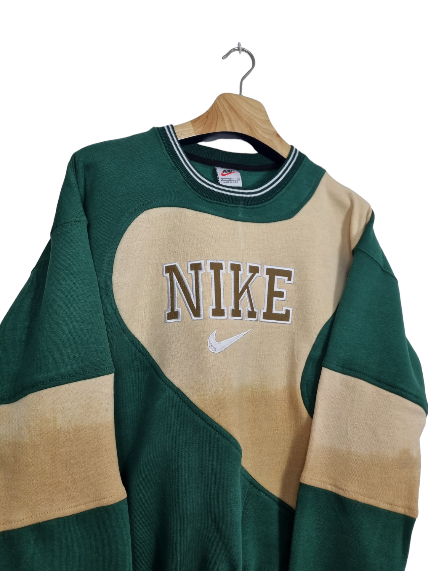 Nike 90s spell out sweater maat S