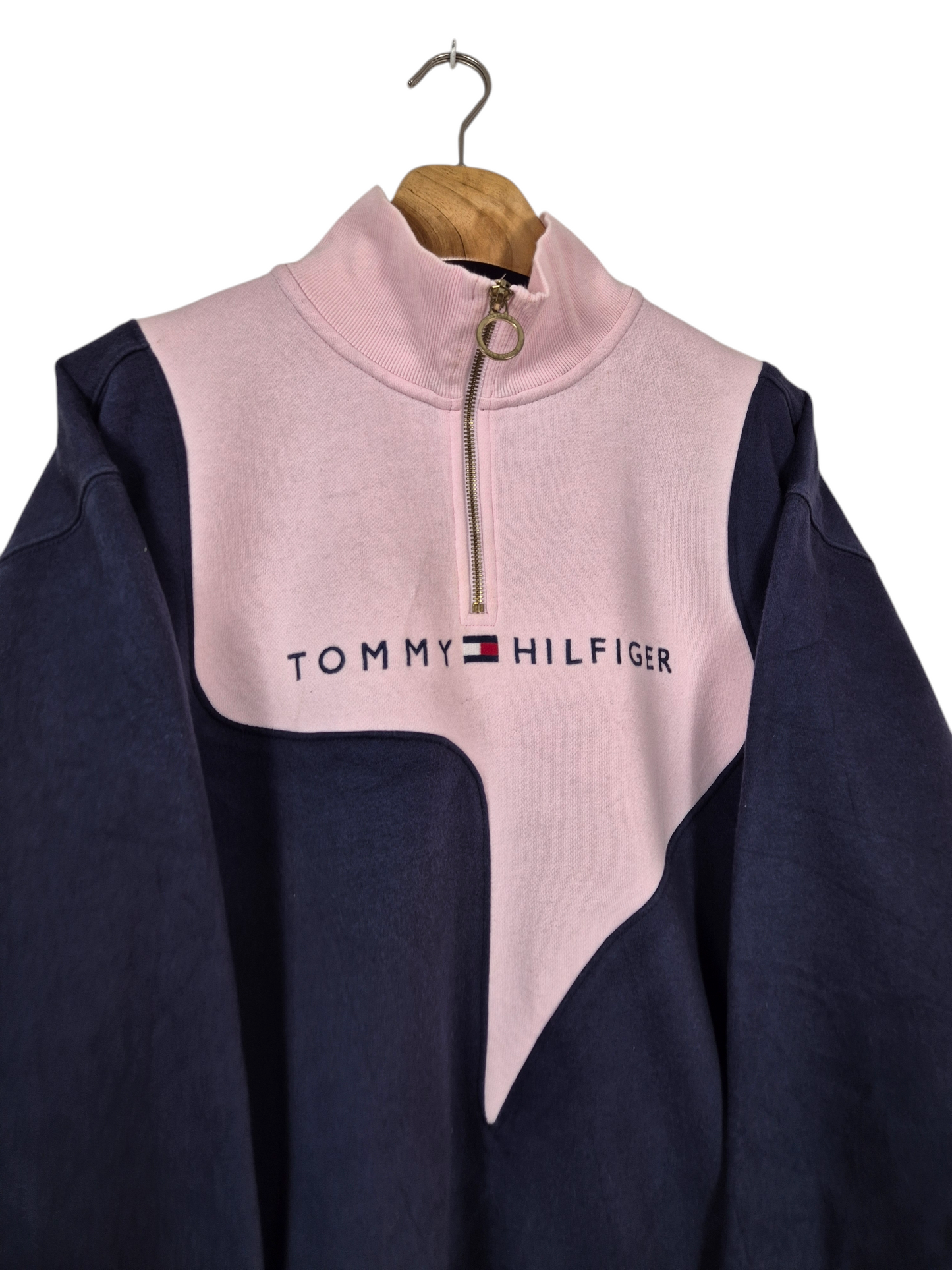 Tommy Hilfiger quarter zip sweater maat L